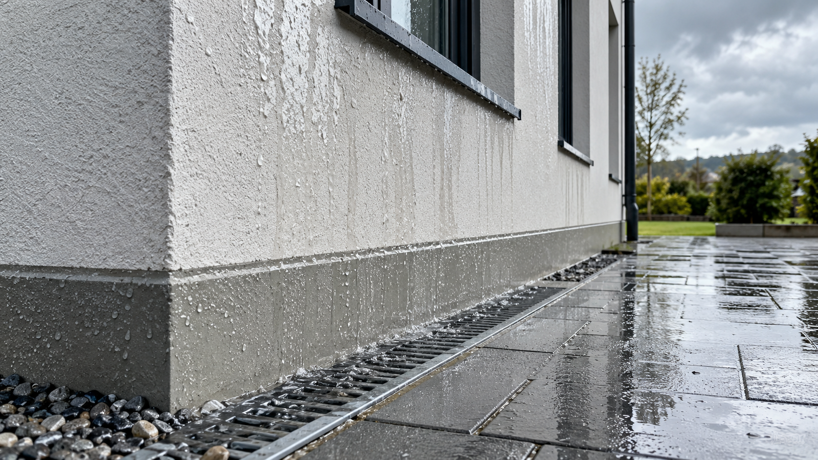 Regenwasser an der Fassade: So können Stoffe in die Umwelt gelangen